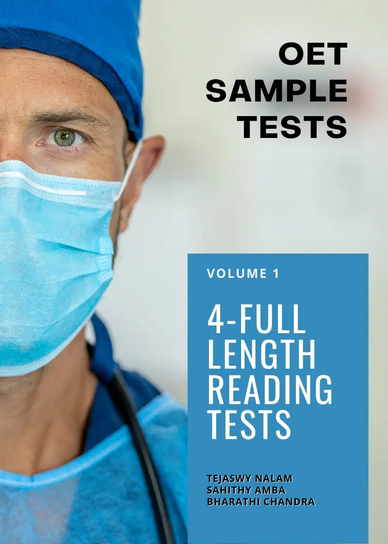 OET Reading Tests — India's first home-grown OET reading test book